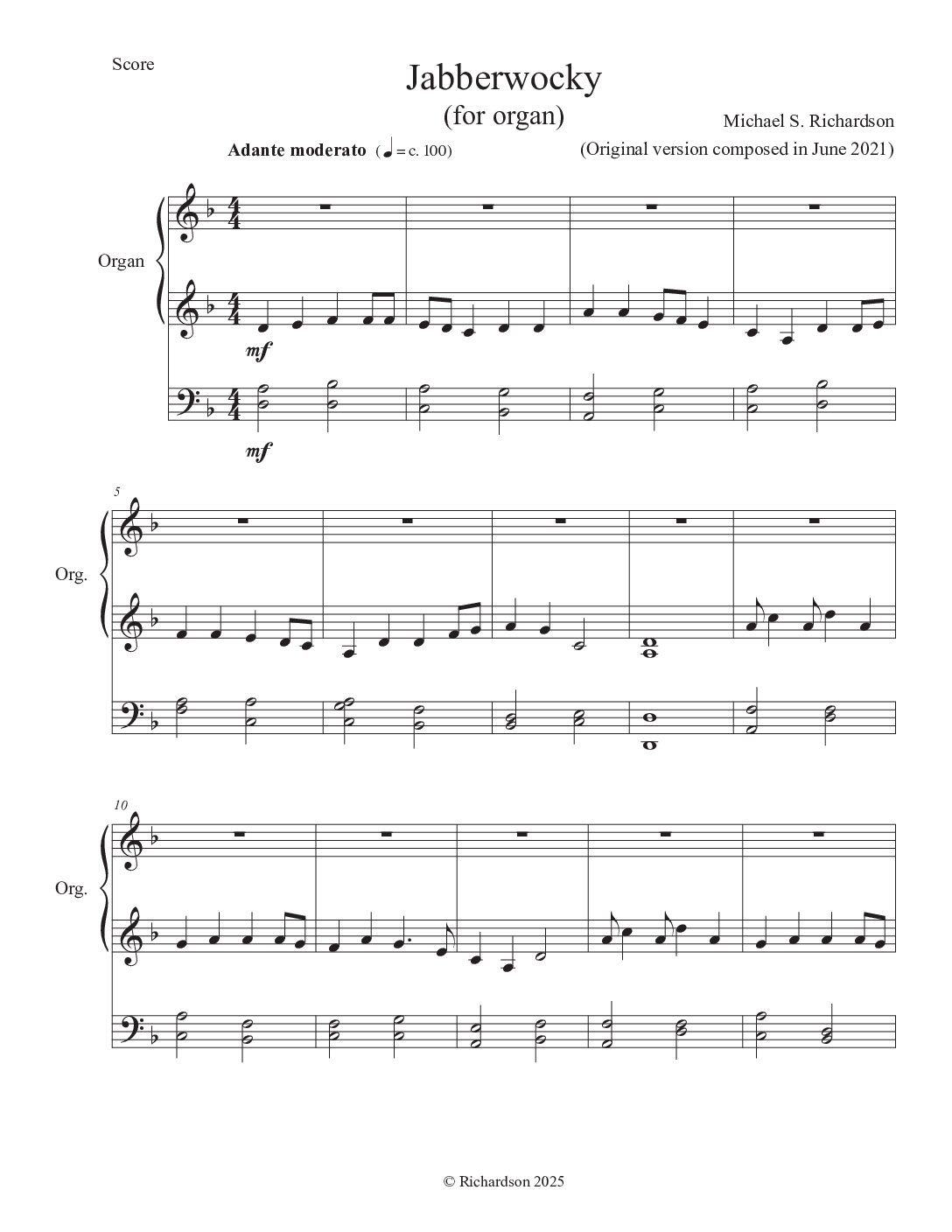 Jabberwocky (Organ)